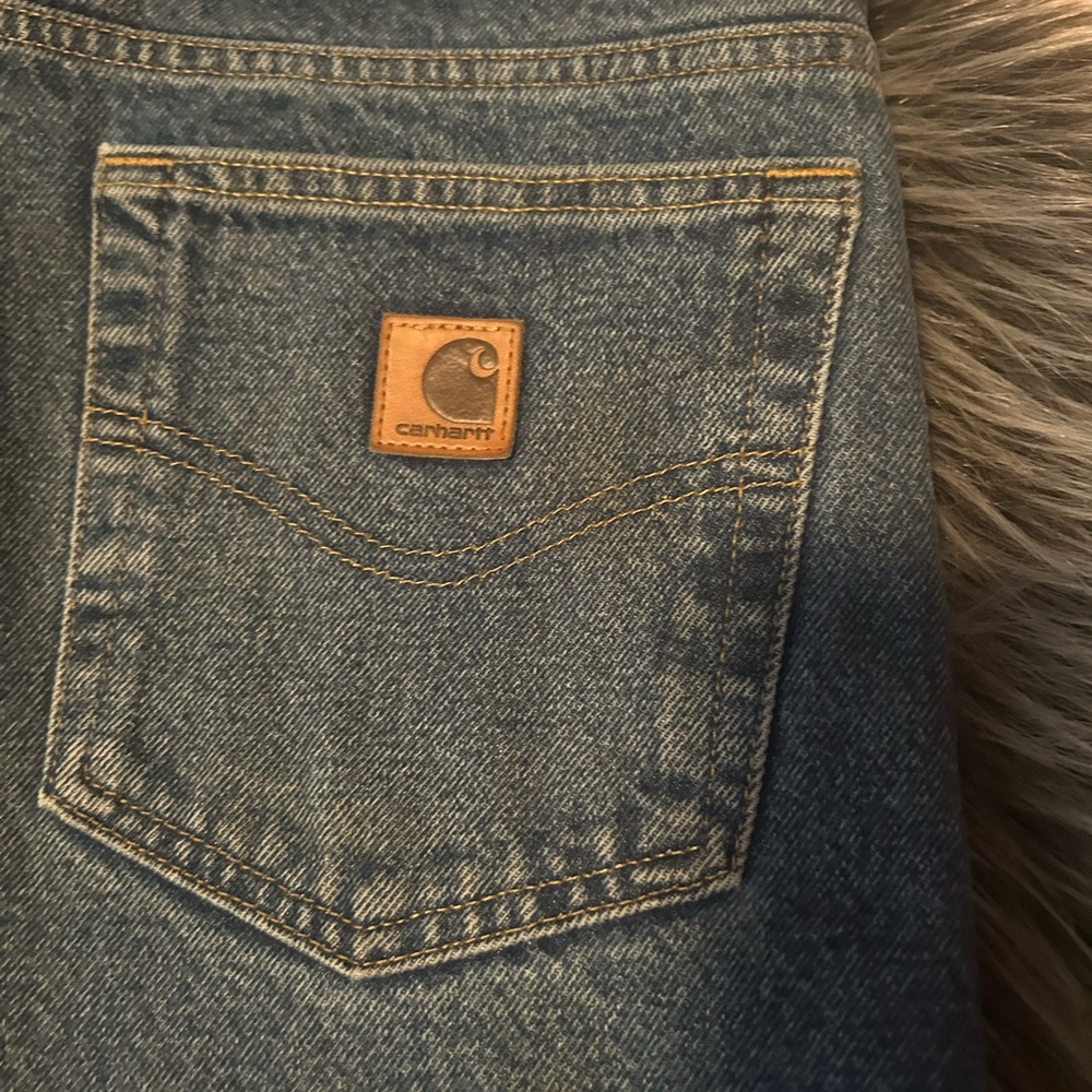 Carhartt insulated blue jeans relaxed fit